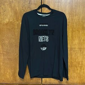 Brooklyn Nets NBA x Hugo Boss Black 360 Long Sleeve T-Shirt - Size XL